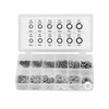 Capri Tools Flat and Split Lock Washer Assortment, Stainless Steel, Galvanized Finish, 350 PCS CP10020